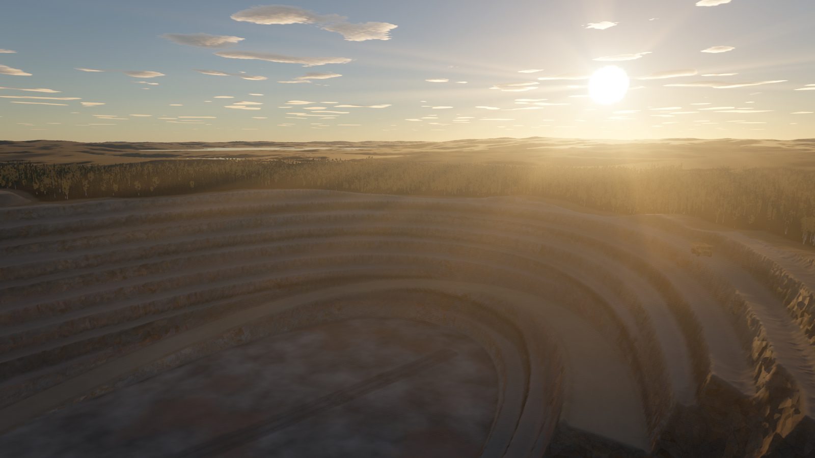 Flyover of the gravel pit